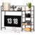 VEVOR Desktop Bookshelf 4-Tier Countertop Storage Hutch for Computer Desk, Metal Frame and Wooden Shelf, with Non-Slip Feet Pads, Multipurpose Desk Hutch Storage Organizer for Dorm, Home, and Office