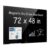 VEVOR Glass Dry Erase Board 2 Pack 47.2×35.4 in Black Magnetic Whiteboard