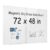 VEVOR Glass Dry Erase Board 2 Pack 47.2×35.4 in White Magnetic Whiteboard