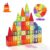 VEVOR Magnetic Tiles, 180 PCS Magnetic Building Blocks for Kids, Magnet Building Set with 2 Car Bases & Ferris Wheel Stand, STEM Educational Construction Stacking Toys for Toddlers Boys Girls Aged 3