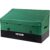 VEVOR Outdoor Storage Box, 100 Gallon Waterproof PE Tarpaulin Deck Box w/Galvanized Frame, All-Weather Protection & Portable, for Camping, Garden, Poolside, and Yard, Black & Green