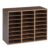 VEVOR Wood Literature Organizer 24 Compartments Office Mailboxes Brown