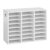 VEVOR Wood Literature Organizer 24 Compartments Office Mailboxes White