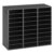VEVOR Wood Literature Organizer 27 Compartments Office Mailboxes Black