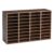 VEVOR Wood Literature Organizer 36 Compartments Office Mailboxes Brown