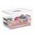 Veystor 2-Tier Plastic Storage Containers with Lid & Handle, Clear Stack & Carry Project Case with Latches, 5.5Qt Portable File Box Storage Bins for A4 Paper, Document, Scrapbook, Craft Art Supplies