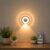 VEZENI Smart LED Clock Night Light with Motion Sensor, Dimmable 3-Color Motion Activated Wall Light, Rechargeable Nightlight with Digital Clock for Hallway, Bathroom, Stair and Bedroom