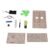 ViaGasaFamido Wooden Fan Model DIY Electric Fan Assembly Kit, Composite Wood Moving Head, 2 AAA Battery Powered, Unpainted Craft Puzzle for Child Science Experiment Learning
