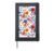 Vibrant Spring Floral Symphony Artwork Summer Flower Blooms Hardcover Journal, Black