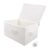 VICASKY Lockable Storage Bag with Combination Lock, Medium White