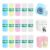 Vicbear 15 Rolls Thermal Sticker Paper for Mini Printer Sticker Maker, Including 9 Colored and 6 White Self-Adhesive Mini Printer Sticker Paper, 57 x 25 mm