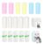 Vicbear 16 Rolls Mini Printer Paper, Including 5 White Sticker, 6 Colored Plain, and 5 White Plain Paper Rolls for Mini Thermal Printer, 57×25 mm, Compatible with Most Pocket Printers