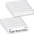 Vicenpal Acrylic Name Plates for Desks, 2 x 10 Inch Clear Nameplate Tent Holder, Slant Back Plastic Desk Sign Frame for Back to School Classroom Office Meetings Table Display, No Paper(20 Pcs)