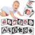 Vicloon Black and White Baby Toys, High Contrast Baby Book for Newborn