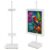 Victawks Adjustable Tabletop Easel Stand, Picture Easels for Display Up to 17″ H, White Metal Picture Frame Holder Stand Table for Art, Photo (1 Pack)