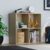 Vida Designs Durham Cube Bookcase Storage Organiser Living Room Bookcase Home Office Furniture (4 Cubes, Oak)