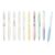 VideMundi 10 Count Pastel Gel Ink Pen Set,Cute Note Taking 0.5mm Fine Point Retractable 10 Count Black Ink Pens for Writing, Journaling, School, Office (White,Multicolor)