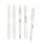 VideMundi 5 Count Pastel Gel Ink Pen Set,Cute Note Taking 0.5mm Fine Point Retractable 5 Count Black Ink Pens for Writing, Journaling, School, Office (White)