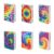 Viewamoon Tie-Dye Book Protector Sleeve for Girls Kids 6 Pcs Jumbo Stretchable Book Cover for Paperback Hardcover Textbook Polyester Books Case for Books Lovers