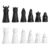 Vikings Style Chess Set Black and White