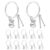 VILLCASE 12pcs Metal Drum Keychain Set, Multi-purpose Rock Style Accessories Resistant to Fading, Graduation Souvenir and Music Party Favor for Jazz Music Fans and Drum Enthusiasts