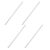 VILLCASE 4pcs Aluminum Heat Transfer Rods Solid Thermal Conductivity Sticks for Stem Physics Labs Educational Experiments Reusable Science Tools for Classroom Use
