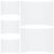 VILLCASE 5pcs White Corrugated Cardboard Trifold Poster Board 24×16 Inches Lightweight Foldable Display Boards with Smooth Surface for School Projects and Science Fairs