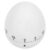VILLCASE Manual Mechanical Kitchen Timer Egg Shape with Visual Countdown and Loud Alarm, Sturdy Metal and Silicone Construction, White Color, for Kitchen Cooking and Playing Time Management