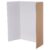 VILLFUL 4pcs White Trifold Display Boards 24×16 Inches Lightweight Corrugated Paper with Triple Fold Structure Space-saving Science Fair and School Project Poster Boards