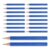 VILLFUL 50pcs Pre-sharpened Blue Golf Score Card Pencils 3.5 Inch Short Hexagonal Wooden Lead Pencils Compact Individually Wrapped for Golf Bag Side Pocket and Practice Rounds