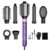 Vincofy 7 in 1 Blow Dryer Brush Set – Hot Air Styler for Fast Drying, Curling, Straightening & Volumizing – Ionic Hair Dryer Brush with 1500W Power – No Heat Damage for All Hair Types – Lilac