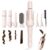 Vinid Automatic Rotating Curling Iron, 4-in-1 with Interchangeable Barrels & Brush, 200M Negative Ions, Dual-Slot Anti-Tangle