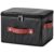 VinneGenzz Storage Bins Boxes with Zipper Lid PU Leather Waterproof Fabric Lidded Storage Baskets Cubes Foldable Washable Closet Shelf Clothes Organizer Container with Handles (Black, Small Size)