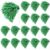 Vinsot 20 Pcs Green Cheerleading Pom Poms Bulk Metallic Foil Pom Poms with Plastic Long Handles School Spirit Shakers for Spirit Sports Team Squad Dance Football Basketball Club Celebration