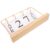Vintage and Iron Frame with Wooden Base Perpetual Flip Desk Calendar