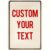 Vintage Beige Background Wood Grain Border Tin Sign, Custom Photo Text Logo Rustproof 8×12 Decor