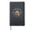 Vintage Book Lover Coffee Reader Literary Morning Vibe Hardcover Journal, Black