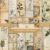 Vintage Botanical Sketch Paper Pad & Antique Wildflower Herbarium Craft Cardstock 6×6 Inch Scrapbook Paper Pad 12 Designs 24 Sheets 160gsm Cardstock for Crafting, Card Making & Journaling