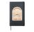 Vintage Camping Hiking Mountain Tent Wander More Worry Less Hardcover Journal, Black