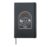 Vintage Camping Hiking Mountain Tent Wander More Worry Less Hardcover Journal, Black