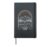 Vintage Camping Hiking Mountain Tent Wander More Worry Less Hardcover Journal, Black