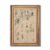 Vintage City Street Sketch Wall Art Gold Framed Canvas Print