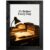 Vintage Desk Lamp Stacked Old Books Open Notebook 1% Better Every Day Framed Canvas Wall Art Warm Study Motivational Print Decor for Library Bedroom Office 16X24 in Vintage Black Framed