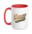 Vintage Elmer Personalized Name Elmer Ceramic Mug, Red/White, 15oz