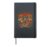 Vintage Fall Raccoon Coffee Pumpkin Autumn Leaves Season Hardcover Journal, Black