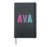 Vintage First Name AVA Girl Rock Star Sister Mom Av Birthday Hardcover Journal, Black