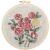 Vintage Flowers Embroidery Kits for Beginners Adults, Easy Hand Embroidery Starters Kits, Floral Cross Stitch Kits DIY Needlepoint Kits for Beginners Adult, Embroidery Hoop, Thread and Video Tutorial