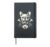 Vintage Frenchie Vampire Gothic French Bulldog Halloween Hardcover Journal, Black