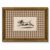 Vintage Gold Framed Wall Art Running Terrier Dog Wall Decor Rustic Pet Sketch Art Whimsical Animal Pictures Plaid Background Dog Paintings Farmhouse Prints for Livingroom Bedroom Office 16x24in