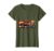 Vintage Hot Rod Flame Exhaust Classic Car Design T-Shirt, Women, Olive Green, Small